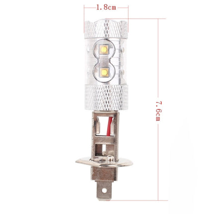 H1 50W 750LM 6500K White Light 10-3535-LEDs Car Foglight , Constant Current , DC12-24V, H1