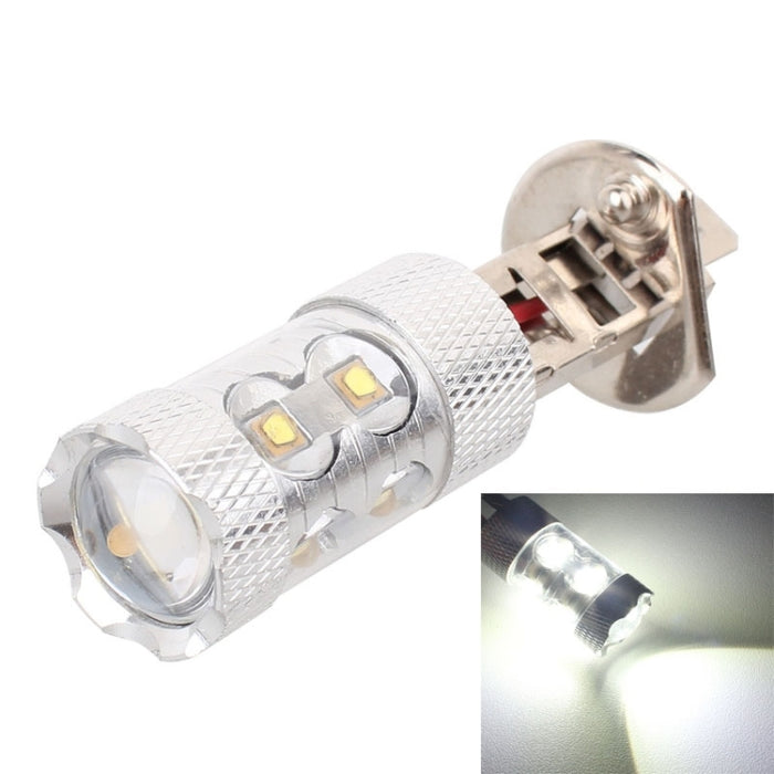 H1 50W 750LM 6500K White Light 10-3535-LEDs Car Foglight , Constant Current , DC12-24V, H1