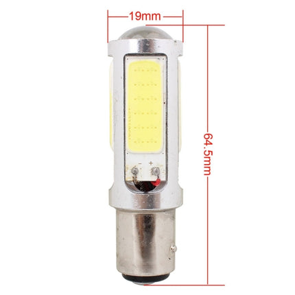 2PCS 1157/BAY15D 1250LM 20W + 5W 5 x COB LED White Light Car Brake Light Lamp Bulb, DC 12-24V, 1157