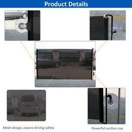 Retractable Car Window Sun Shade for Automobile Back Windshield, Size: 125cm x 45cm, Random Color Delivery