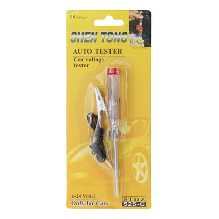 Auto Detection Repair Tools Alligator Clip Car Voltage DC 6-24 Volt Circuit Tester Pen, STDZ-525-C