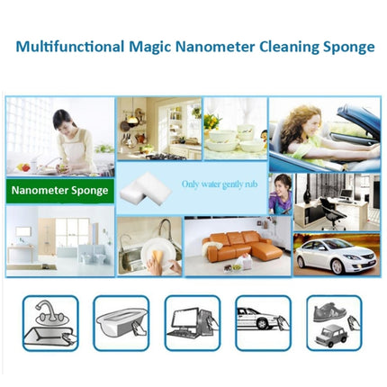 Magic Nanometer Cleaning Sponge with Strong Decontamination, Size: 10cm x 6cm x 2cm, Nanometer Cleaning Sponge