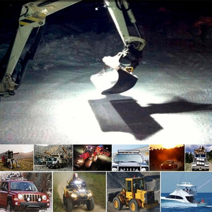 18W  6 LED White Light Floodlight Engineering Lamp / Waterproof IP67 SUVs Light, DC 10-30V