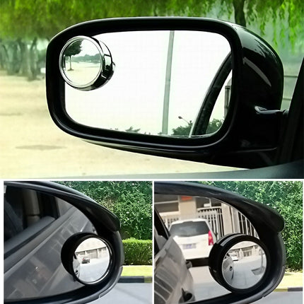 2 PCS SY-022 Car Vehicle Mirror Blind Spot Rear View Small Round Mirror, Diameter: about 5.6cm, SY-022(Black), SY-022