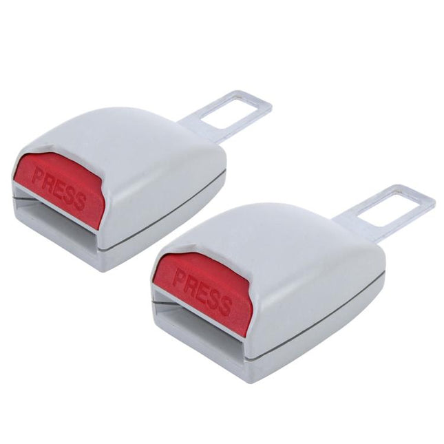 2 PCS Universal Car Seat Belt Extension Buckle, (Black), (Khaki), (Grey)