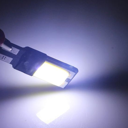 2 PCS T10 3W 160-180LM 2 LED Ice Blue COB LED Decode Car Clearance Lights Lamp, DC12V