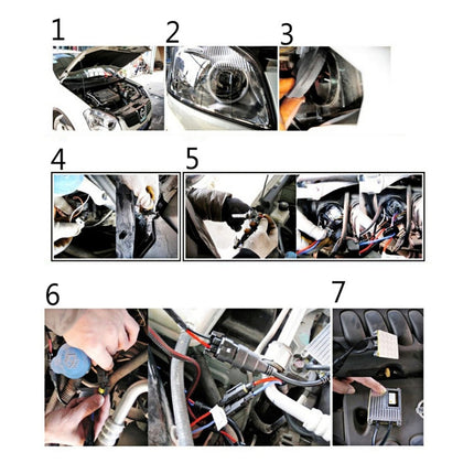 DC12V 35W H1 HID Xenon Light Single Beam Super Vision Waterproof Head Lamp, Color Temperature: 4300K, Pack of 2, H1