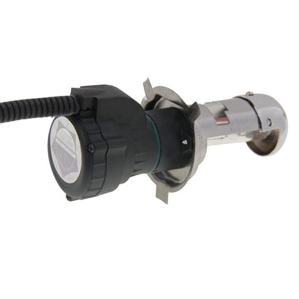 DC12V 35W H4-3 HID Xenon Light Single Beam Super Vision Waterproof Head Lamp with One Cable, Color Temperature: 6000K, Pack of 2, H4