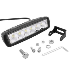 18W 1440LM Epistar 6 LED  Car Work Lamp Bar Light Waterproof IP67, DC 10-30V