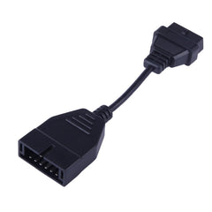 12 Pin to 16 Pin OBDII Diagnostic Cable for General Motors, Full Length: 19cm