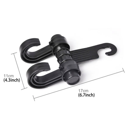 KANEED Car Vehicle Multi-functional Seat Headrest Bag Hanger Hook Holder Seat Headrest Hanger Hanging Holder Double Hooks, US Stock Double Hooks, Car Double Hooks, UK Stock Double Hooks