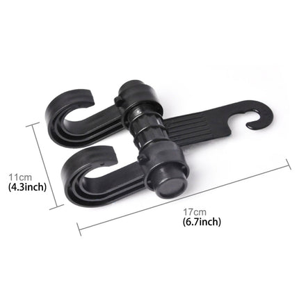 KANEED Car Vehicle Multi-functional Seat Headrest Bag Hanger Hook Holder Seat Headrest Hanger Hanging Holder Double Hooks, Car Double Hooks, UK Stock Double Hooks, US Stock Double Hooks
