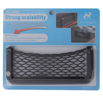 Car Net Pockets 20cm x 8cm Automotive Storage String Bag with Adhesive