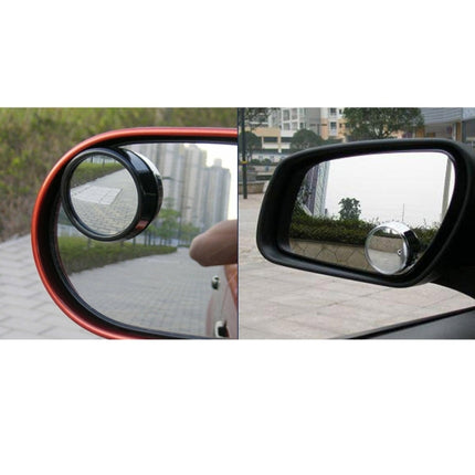 2 PCS 3R11 Car Rear View Mirror Wide Angle Mirror Side Mirror, 360 Degree Rotation Adjustable, 3R-011(Black), 3R-011
