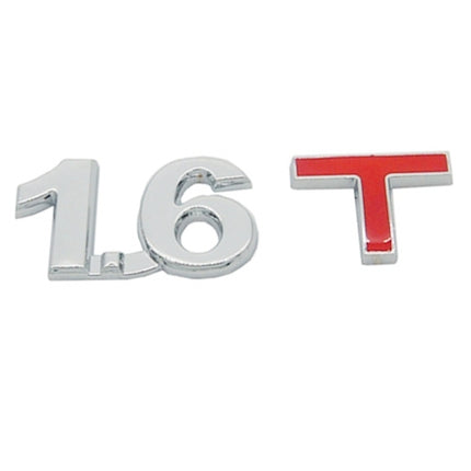 3D Universal Decal Chromed Metal Car Emblem Badge Sticker Car Trailer Gas Displacement Identification, Size: 8.5x2.5 cm, 1.6T, 1.8T, 2.0T, 2.2T, 2.4T, 2.5T, 2.8T, 3.0T