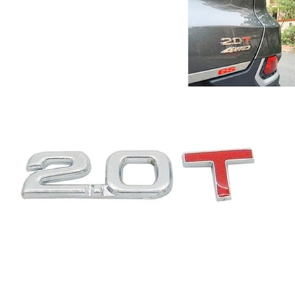 3D Universal Decal Chromed Metal Car Emblem Badge Sticker Car Trailer Gas Displacement Identification, Size: 8.5x2.5 cm, 1.6T, 1.8T, 2.0T, 2.2T, 2.4T, 2.5T, 2.8T, 3.0T