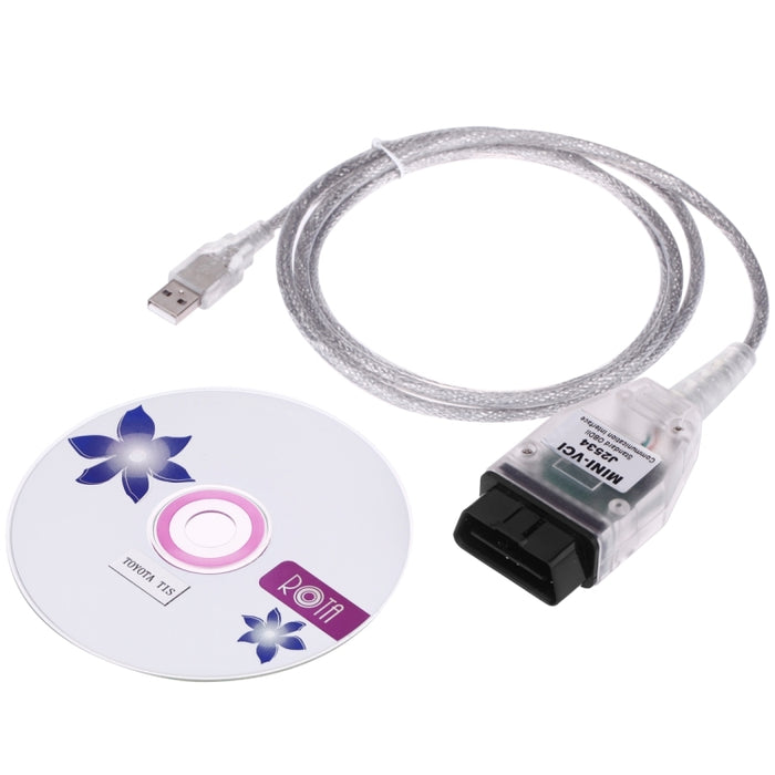Mini VCI J2534 Diagnostic Cable Tools for Toyota TIS Tech Stream OBD OBDII Scanner Tool, J2534