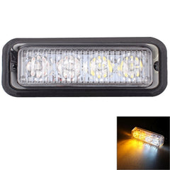 12W 720LM 6500K 635nm 4-LED Wired Car Flashing Warning Signal Lamp, DC12-24V, Wire Length: 95cm