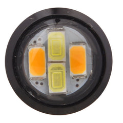 2 PCS  22.5mm 2W 200LM White + Yellow Light 4 LED SMD 5630 Eagle Eye Car Steering Light Daytime Running Light