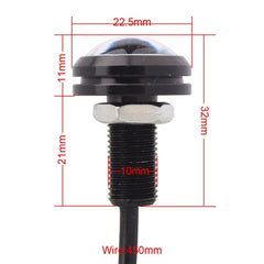 2 PCS  22.5mm 2W 200LM White + Yellow Light 4 LED SMD 5630 Eagle Eye Car Steering Light Daytime Running Light