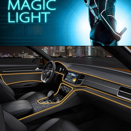 Waterproof Flat Flexible Car Strip Light with Driver for Car Decoration, Length: 5m, 5M
