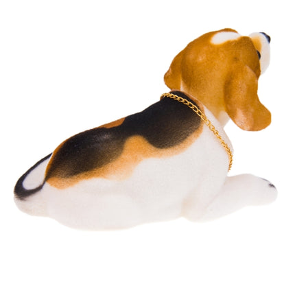 Universal Car Truck Lucky Beagle Dog Doll Shake Head Ornament Vehicle Decor Toy Piggy Bank, with Double Sided Tape, Lucky Beagle