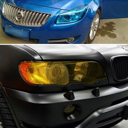 Protective Decoration Flash Point Car Light Membrane /Lamp Sticker, Size: 195cm x 30cm, Grey Black, Dark Black, Baby Blue, Fluorescent Green, Pink, Crystal Green, Matte Black, Dark Blue