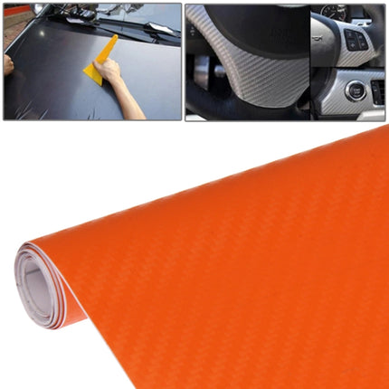 Car Decorative 3D Carbon Fiber PVC Sticker, Size: 127cm x 50cm
