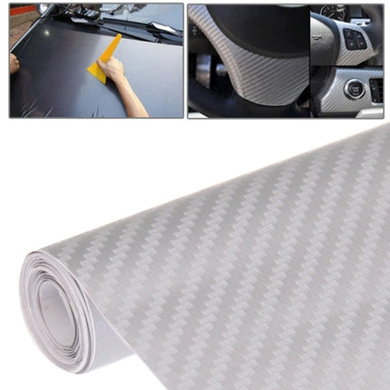 Car Decorative 3D Carbon Fiber PVC Sticker, Size: 127cm x 50cm