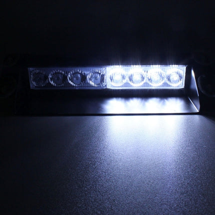 8W 800LM 8-LED 3-Modes Adjustable Angle Car Strobe Flash Dash Emergency Light Warning Lamp with Suckers, DC 12V, White + Red, White + Yellow, Red + Blue, Blue, Red, White, Yellow