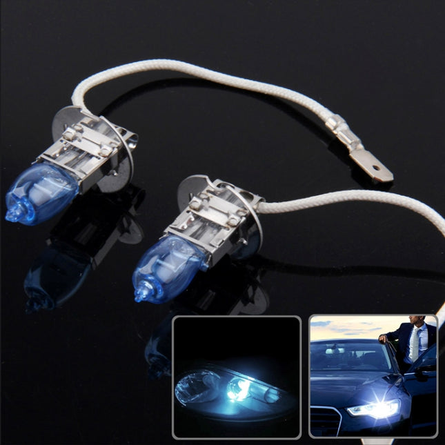 Halogen Bulb, Super White Car Headlight Bulb, 12 V / 100W, 6000K 2400 LM  (Pair), HOD H7, HOD 9005, HOD H11, HOD H4, HOD 9006, HOD H1, HOD H3