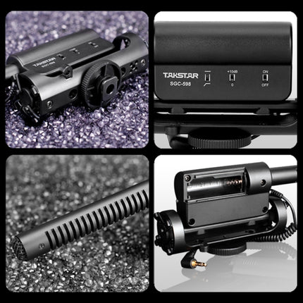 SGC-598 Condenser Recording Microphones Professional Photography Interview Dedicated Microphones for DSLR & DV Camcorder