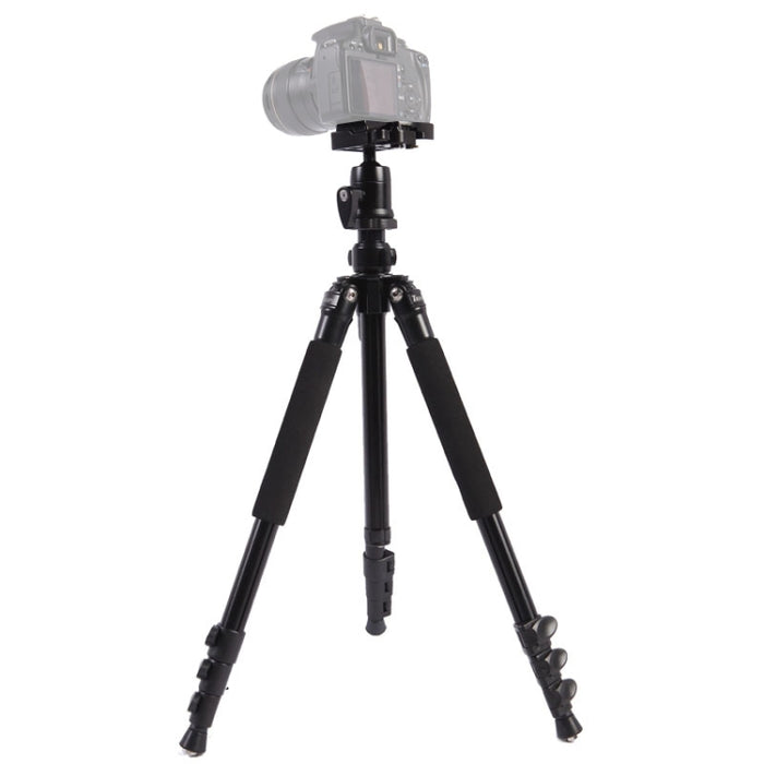 Triopo C-158+KJ-1 Adjustable Portable Aluminum Alloy Tripod, C-158+KJ-1 (Black)