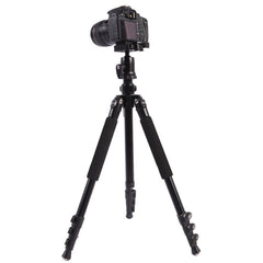 Triopo C-158+KJ-1 Adjustable Portable Aluminum Alloy Tripod, C-158+KJ-1 (Black)