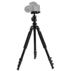 Triopo C-158+KJ-1 Adjustable Portable Aluminum Alloy Tripod, C-158+KJ-1 (Black)