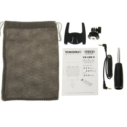 YONGNUO YN-160 II LED Video Light with Luminance Remote Control for Canon Nikon DSLR Camera, YN-160 II