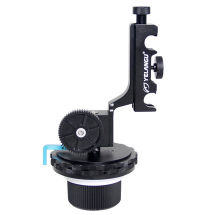 YELANGU YLG0103D F4 Limit Follow Focus with Adjustable Gear Ring Belt for Canon / Nikon / Video Cameras / DSLR Cameras, YLG0103D