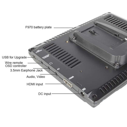 FEELWORLD FW-759 7 inch Slim Design 1280 x 800 Camera Field Monitor HDMI 1080P