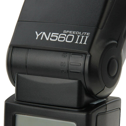YN-560 III Ultra-long-range Wireless Flash Speedlite with Metal Hot Shoe for Canon / Nikon / Pentax / Olympus DSLR Camera, YN-560 III