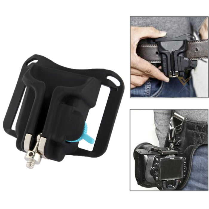 Camera Holster Waist Belt Buckle Button Fast Loading for All Camera