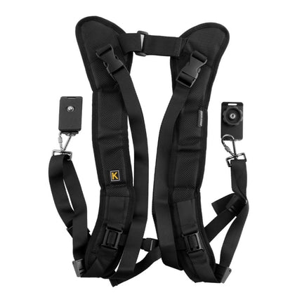 Safe & Fast Quick Double Shoulder Belt Strap for 2 Cameras DSLR (QS-B 1/4, QS-B 1/4