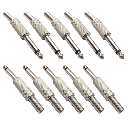 JL0056 6.36mm Audio Jack Connector (10 Pcs in One Package, the Price is for 10 Pcs), JL0056 6.36mm Audio
