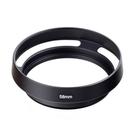Metal Vented Lens Hood for Lens with 58mm Filter Thread, 58mm