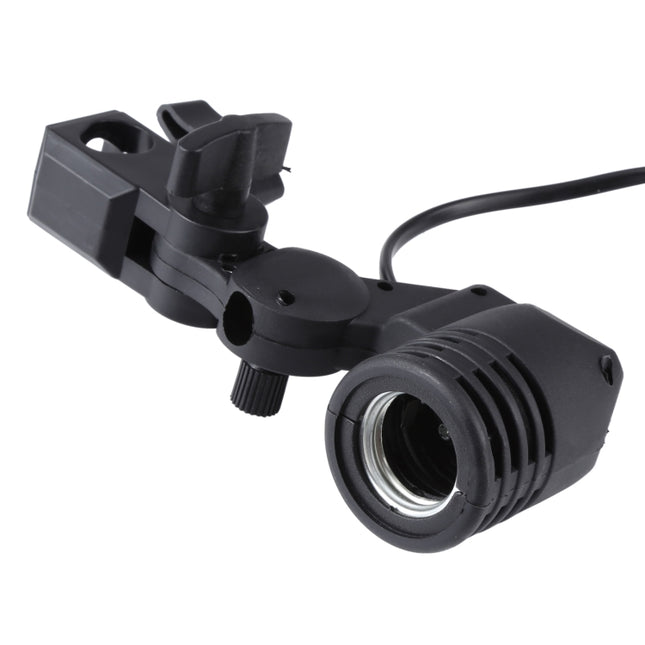 E27 AC Socket Studio Light Mount Stand Umbrella Holder
