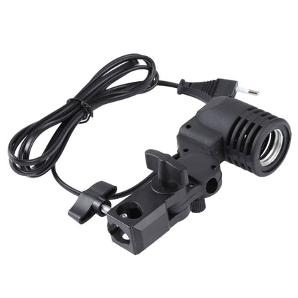 E27 AC Socket Studio Light Mount Stand Umbrella Holder