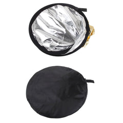 2 in 1 (Gold / Silver) Folding Reflector Board (60cm), 60cm 2 in 1