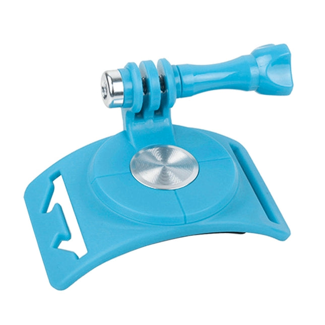 TMC HR357 360-degree Rotation Mount with Straps for GoPro, Insta360, DJI and Other Action Cameras, Mount with Straps (Blue)