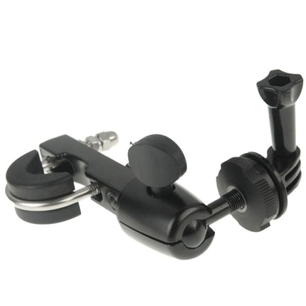 Handlebar Seatpost Big Pole Mount Bike Moto Bicycle Clamp with Tripod Mount Adapter & Screw for GoPro, Insta360, DJI and Other Action Cameras, Moto Bicycle Clamp