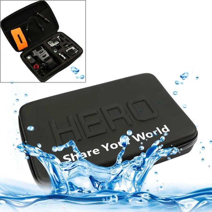 Shockproof Waterproof Portable Travel Case for GoPro, Insta360, DJI and Other Action Cameras Accessories, Size: 32cm x 22cm x 7cm, Size: 32cm x 22cm x 7cm