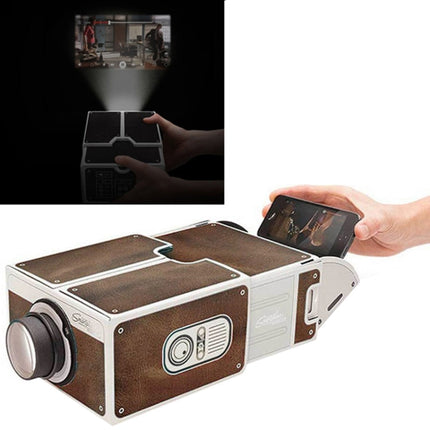 Cardboard Smartphone Projector / DIY Mobile Phone Projector Portable Cinema, S-DMP-0016Z, S-DMP-0016